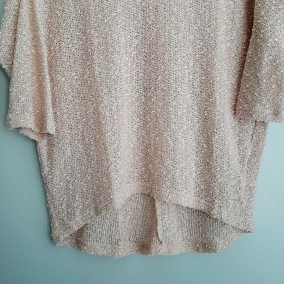 K is for Knitwear • NEWLOOK High-Low Hem Fine Knit Boucle Top Pink Sz 10 - Picture 4 of 8